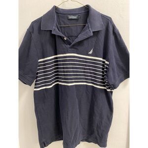 NAUTICA POLO MENS SIZE LARGE - NAVY - NO FLAWS - NO DEFECTS - PERFECT CONDITION
